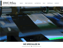 Tablet Screenshot of dwcprints.com